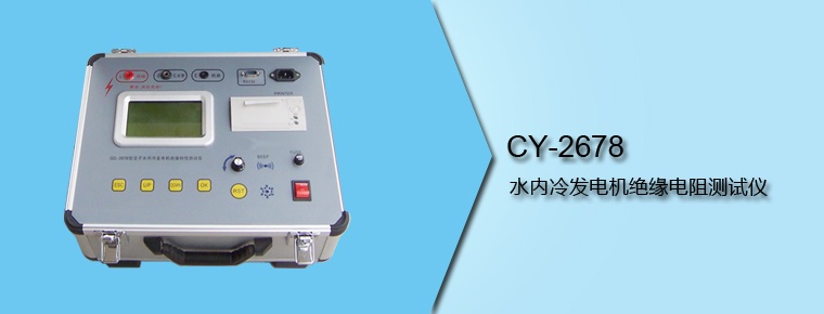 CY-2678 水內冷發(fā)電機絕緣電阻測試儀